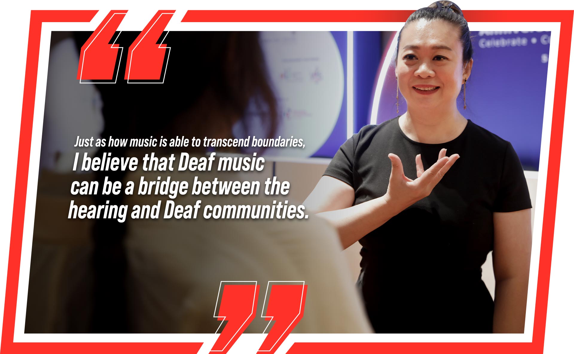 Deaf music can be a bridge